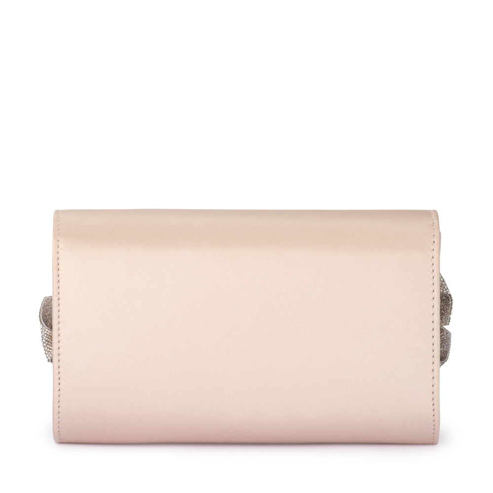 Olga Berg Stella Rosette Clutch - Natural