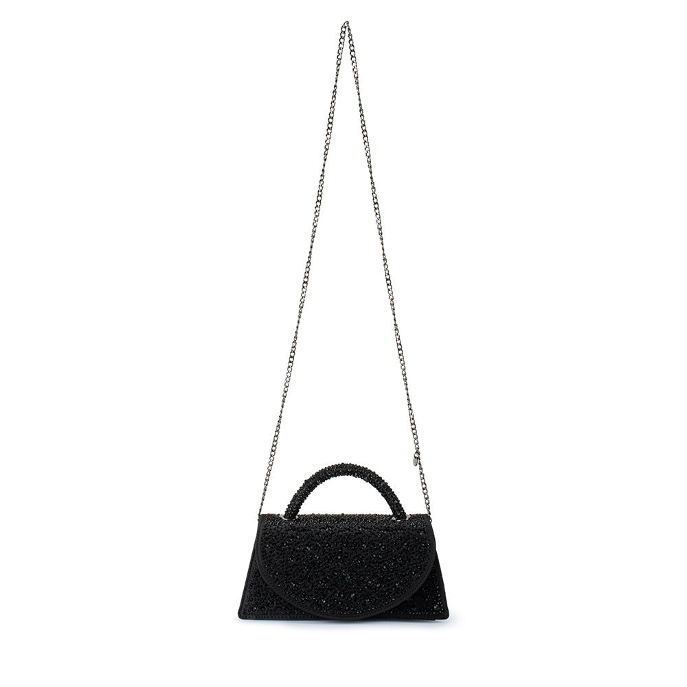 Olga Berg Anna Hotfix Top Handle Bag - Black