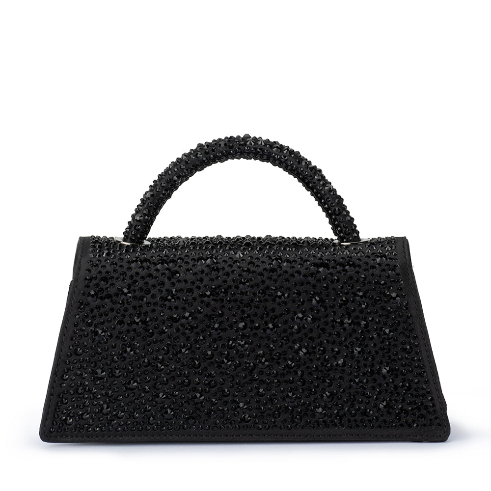 Olga Berg Anna Hotfix Top Handle Bag - Black