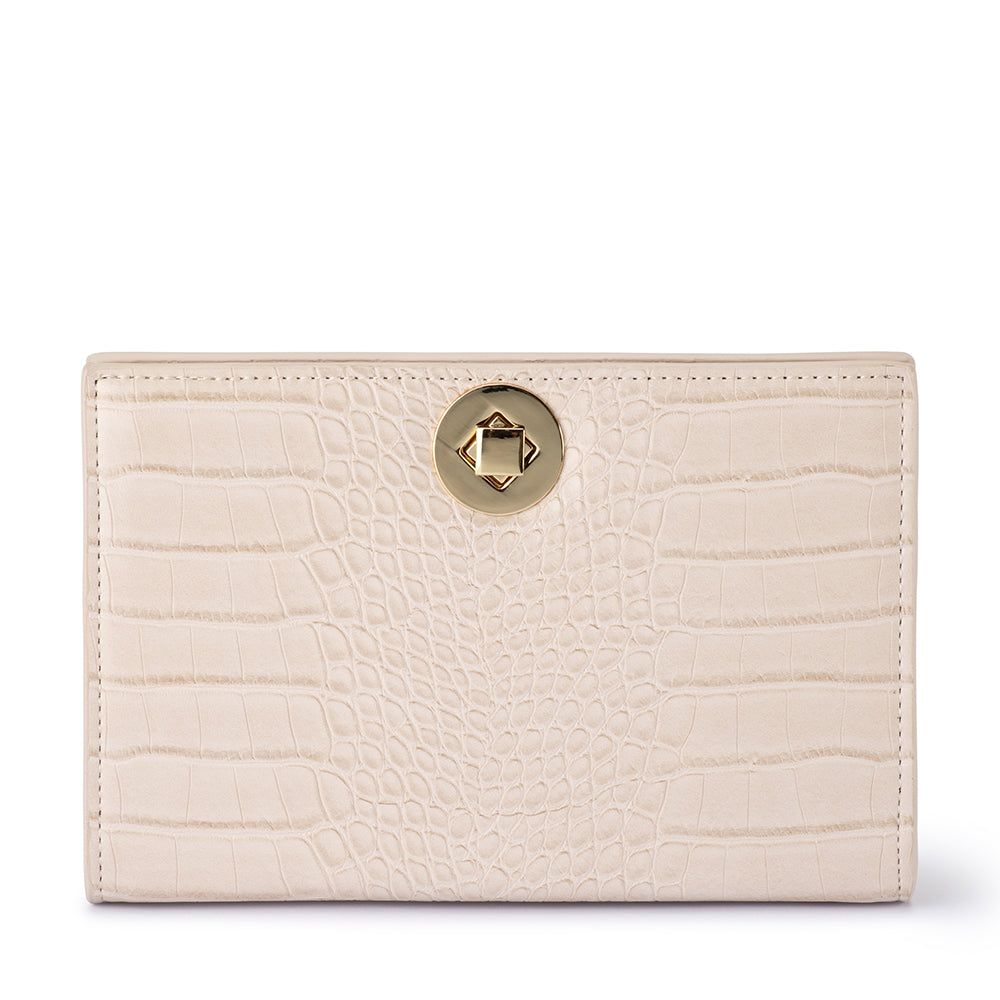 Olga Berg Luna A-Line Clutch - Natural