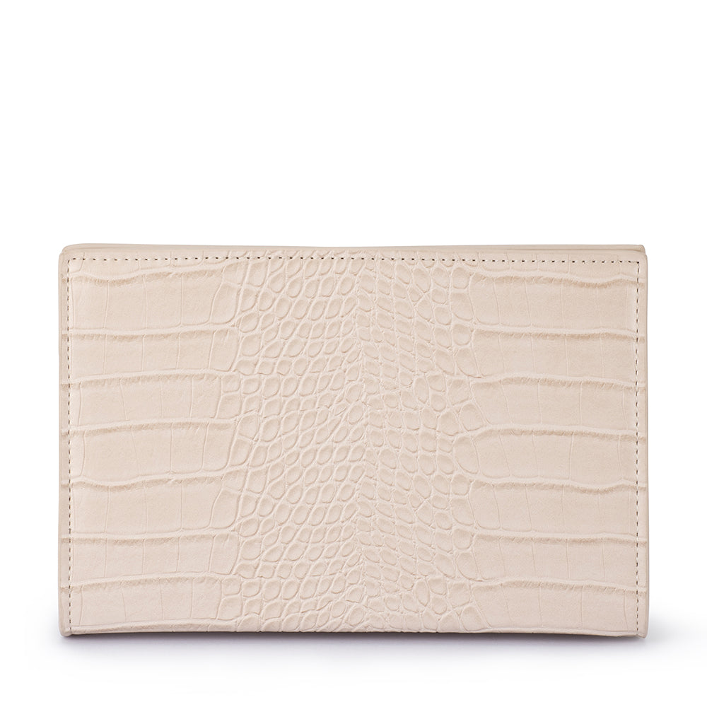 Olga Berg Luna A-Line Clutch - Natural