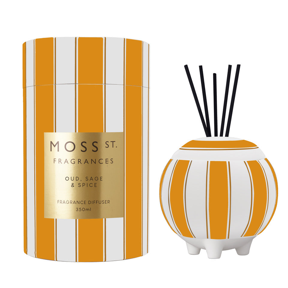 Moss St Oud, Sage & Spice Ceramic Large Diffuser 350ml