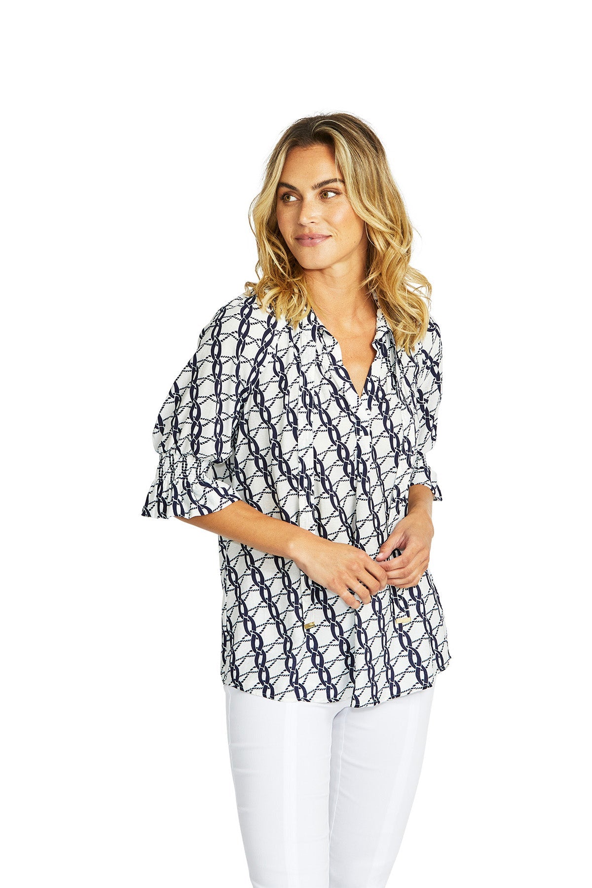 Ping Pong Chain Tunic Blouse