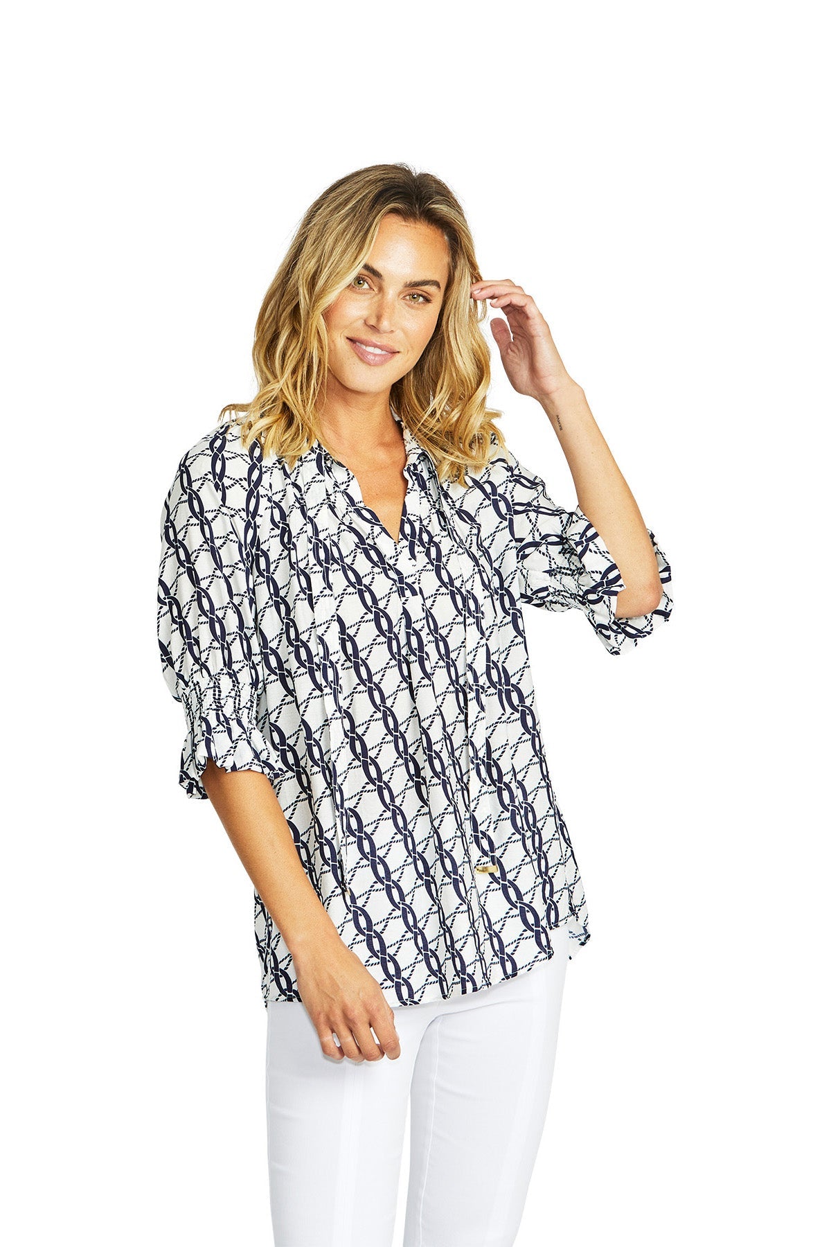 Ping Pong Chain Tunic Blouse