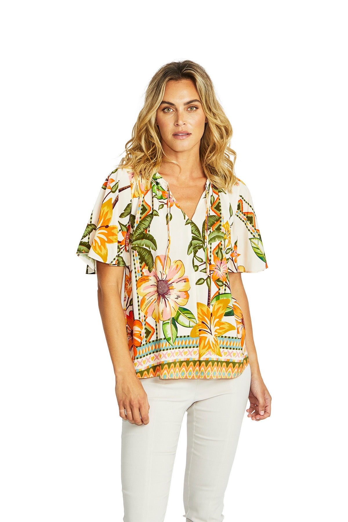 Ping Pong Ipanema Bell Sleeve Blouse