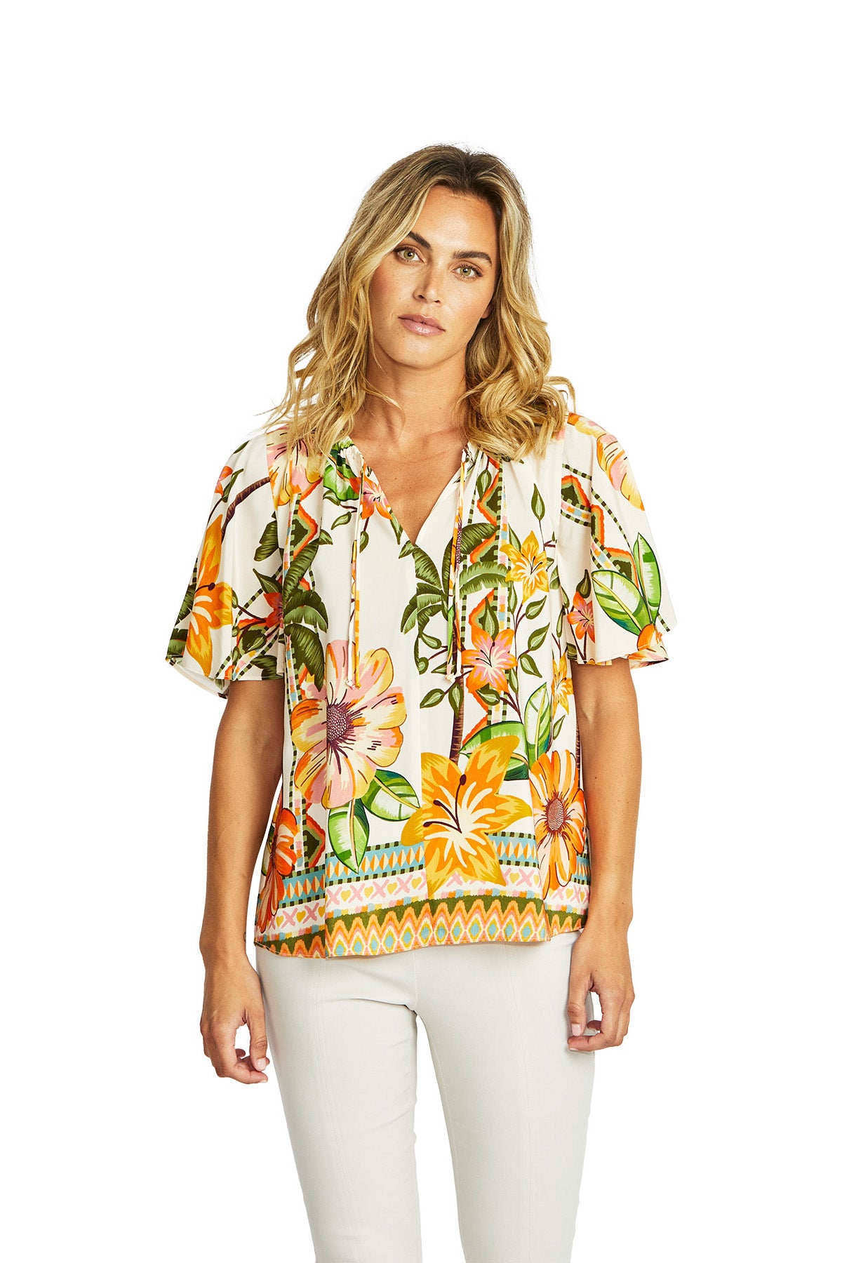 Ping Pong Ipanema Bell Sleeve Blouse