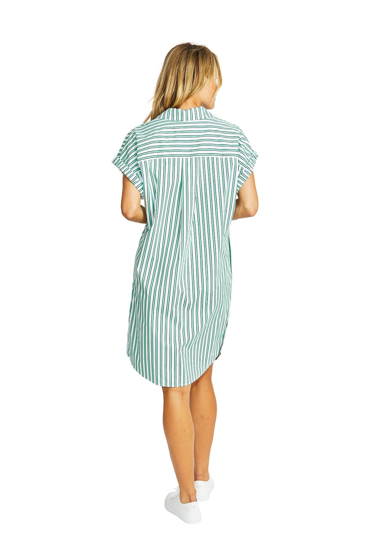 Ping Pong Kendall Stripe Dress - Spearmint/White