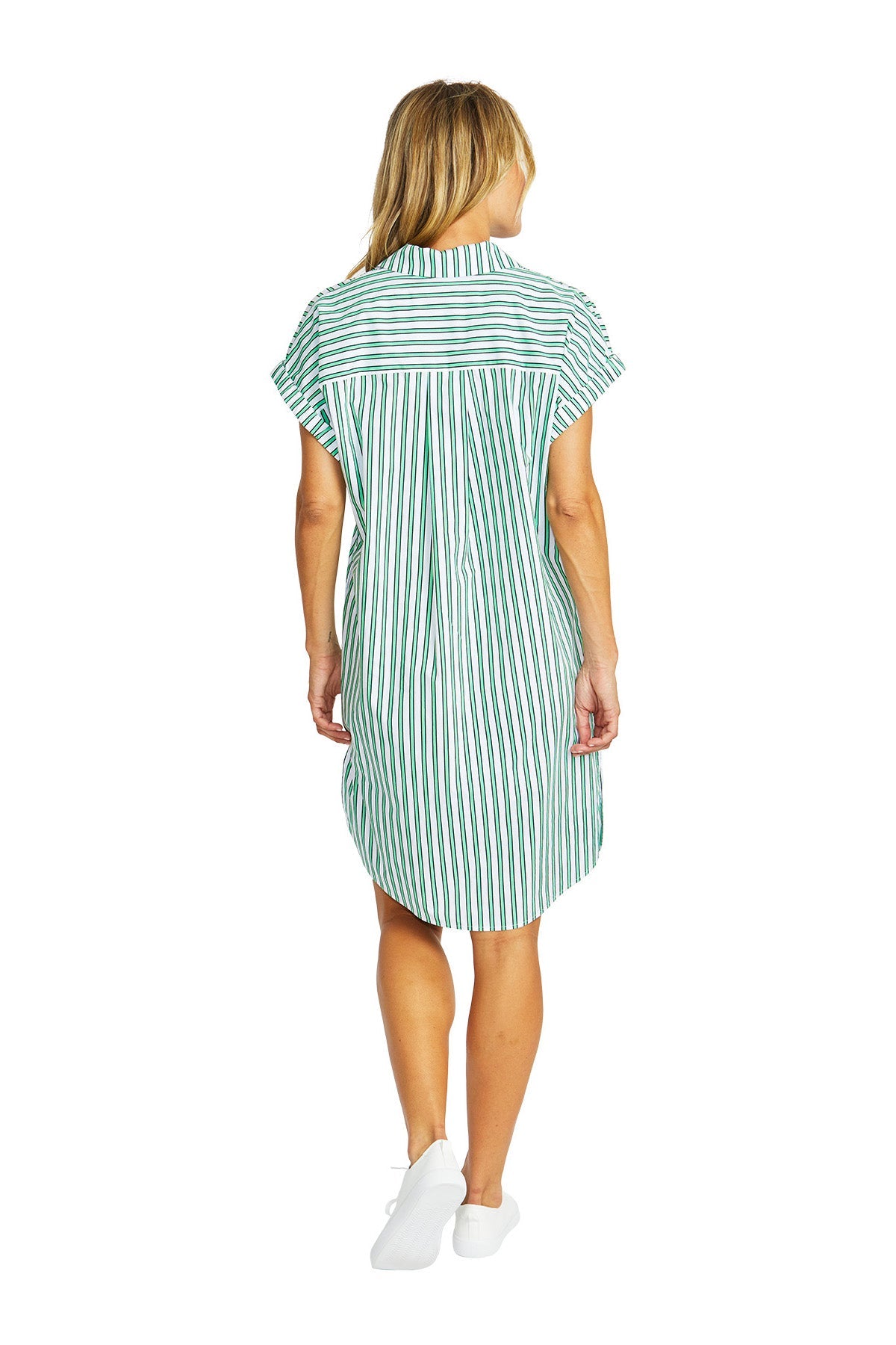 Ping Pong Kendall Stripe Dress - Spearmint/White