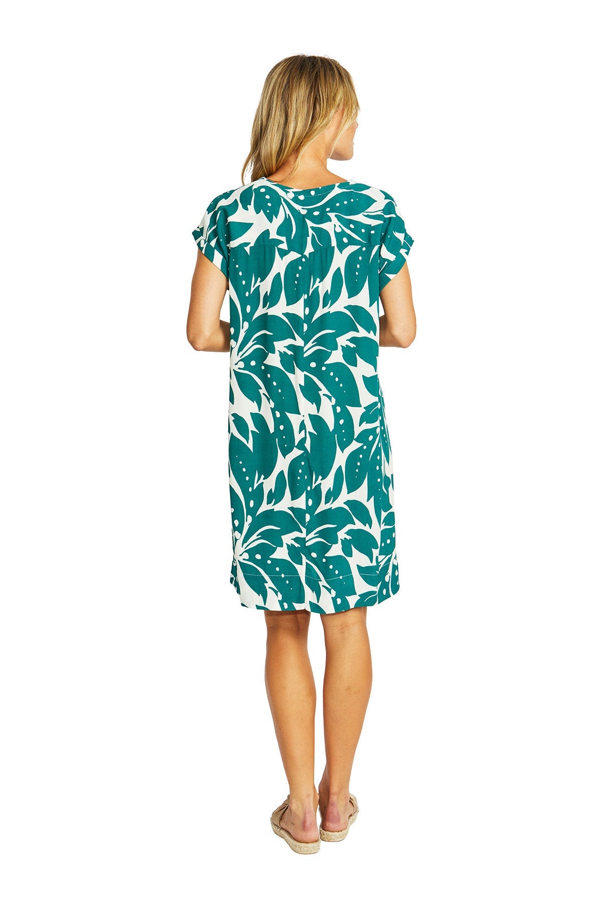 Ping Pong Mono Leaf Shift Dress