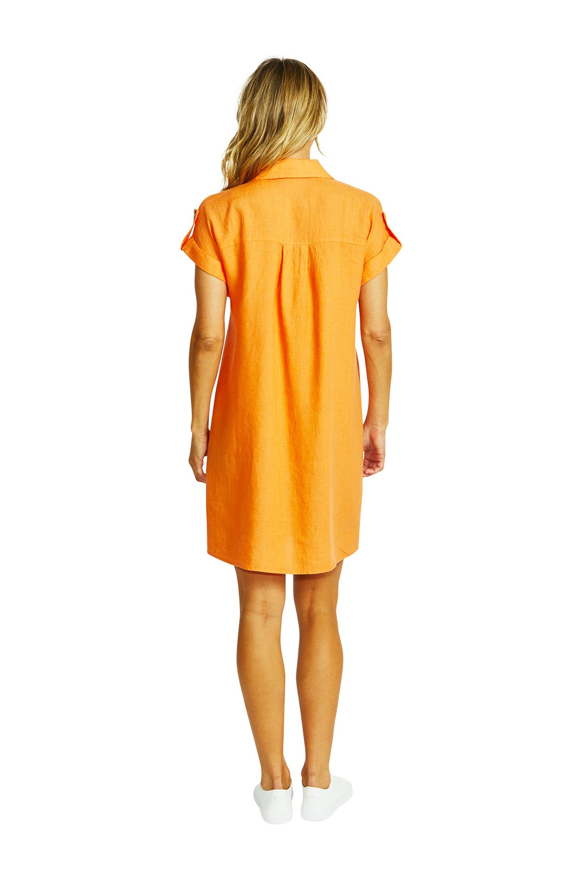 Ping Pong Yves Linen Safari Dress - Jaffa