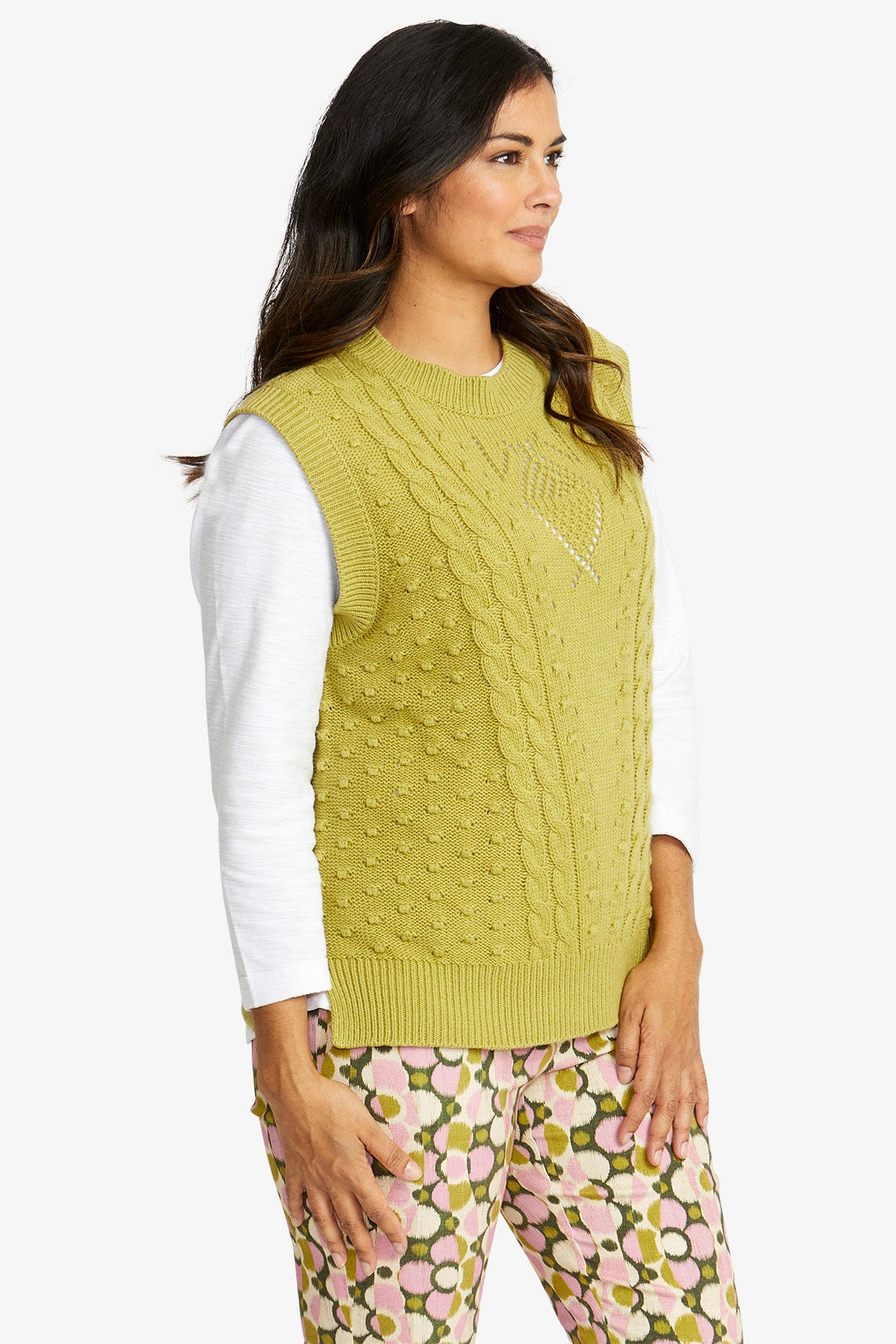 Ping Pong Seraphina Vest - Celery