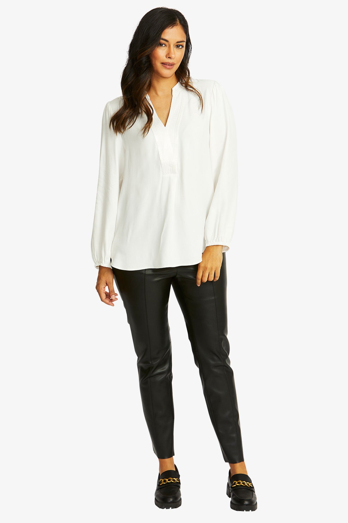 Ping Pong Nickie Long Sleeve Top - Ivory