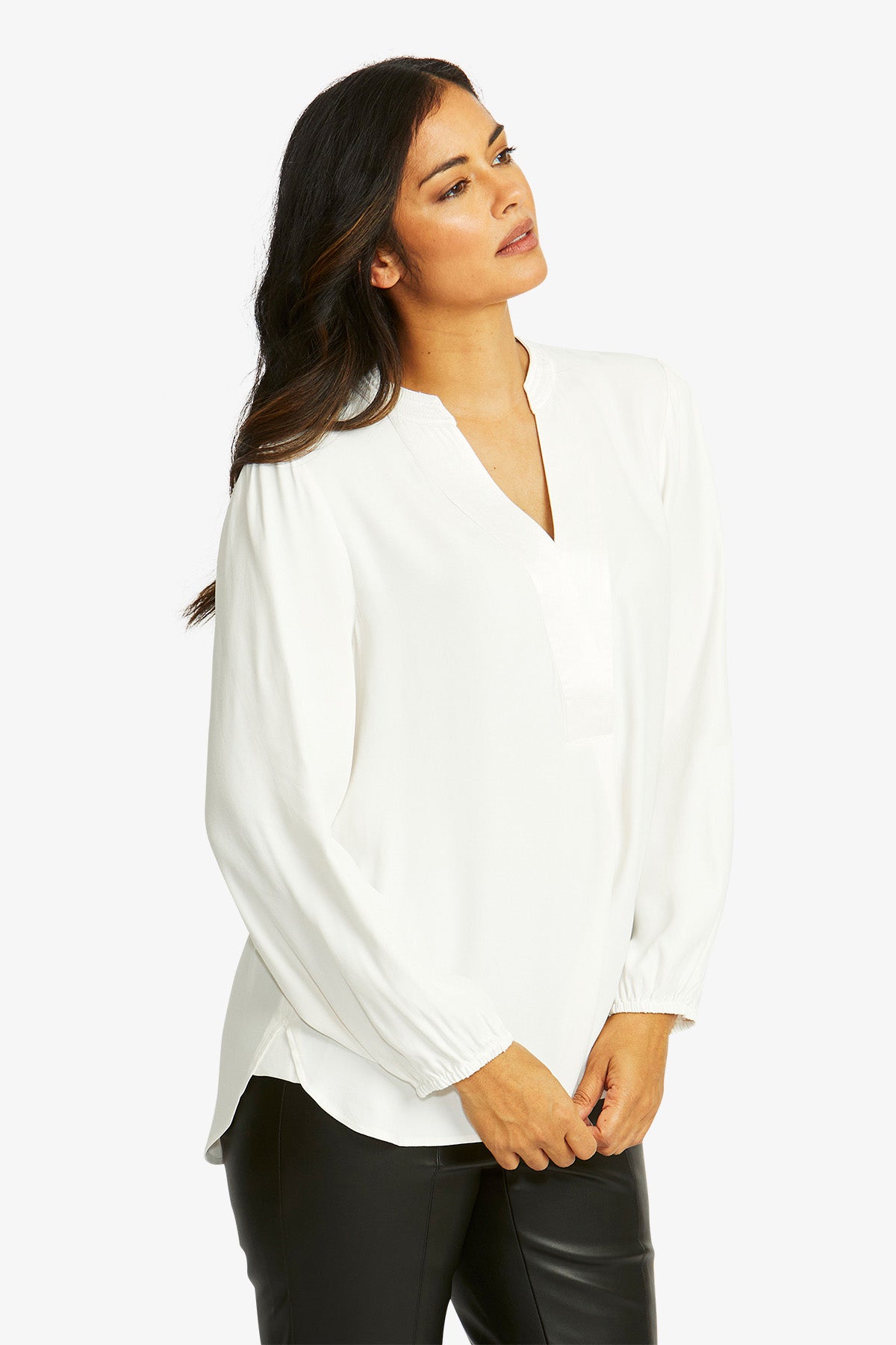 Ping Pong Nickie Long Sleeve Top - Ivory