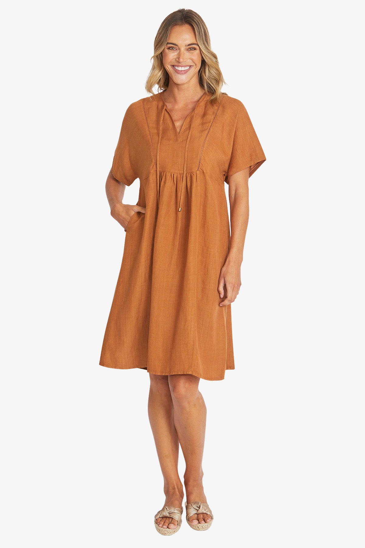 Ping Pong Bobbi Dress - Biscotti