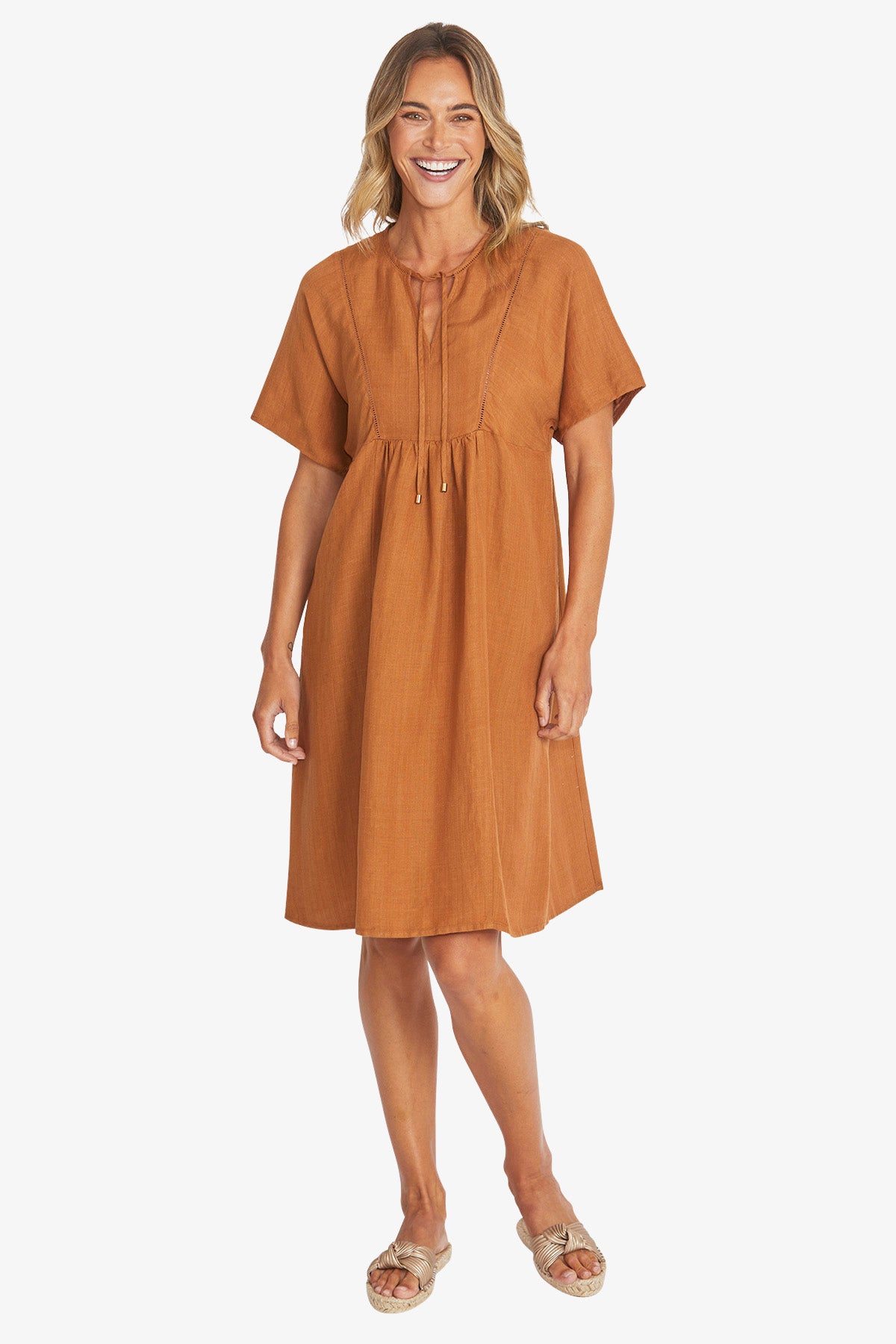 Ping Pong Bobbi Dress - Biscotti