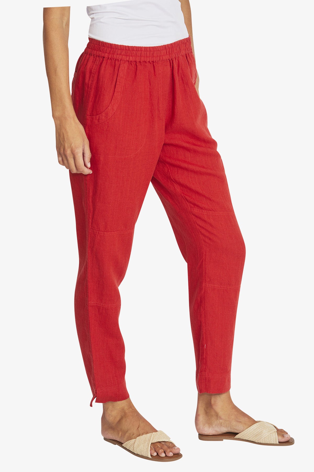 Ping Pong Donnie Linen Pant - Chilli