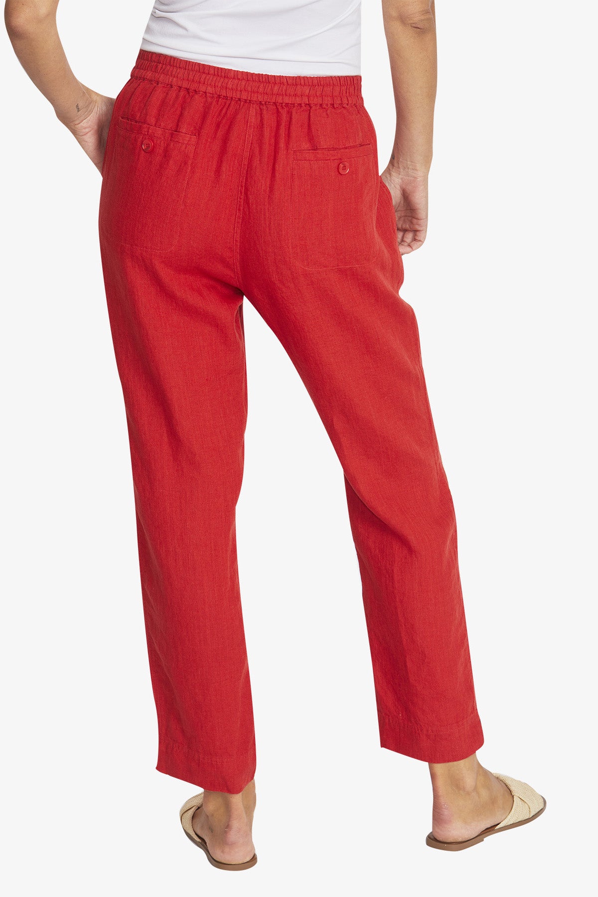 Ping Pong Donnie Linen Pant - Chilli