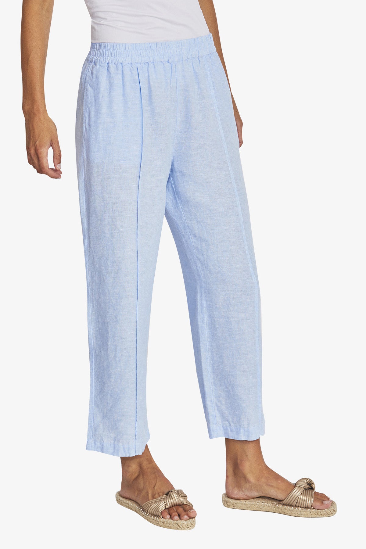 Ping Pong Tropez Linen Pant - Baby Blue