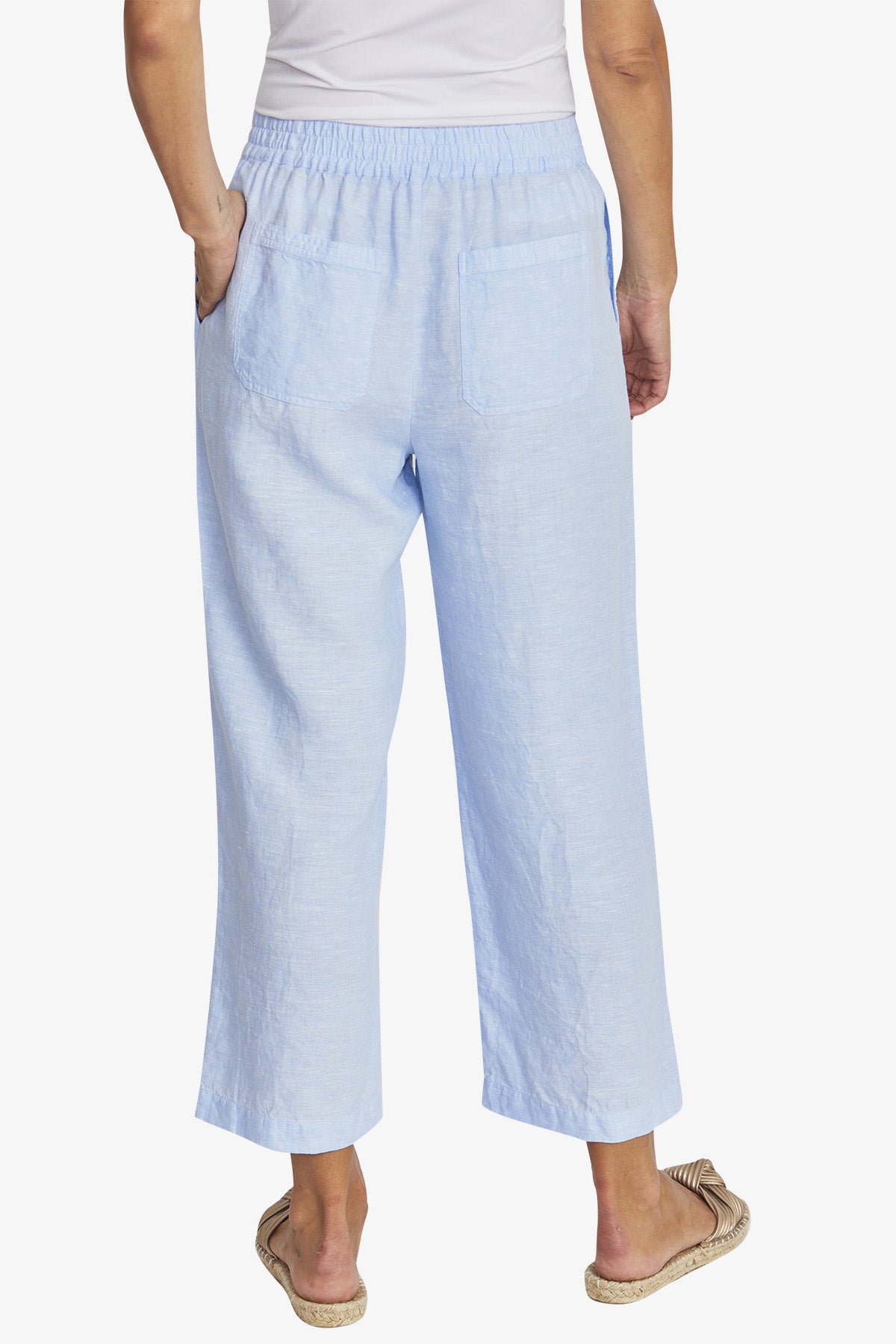 Ping Pong Tropez Linen Pant - Baby Blue