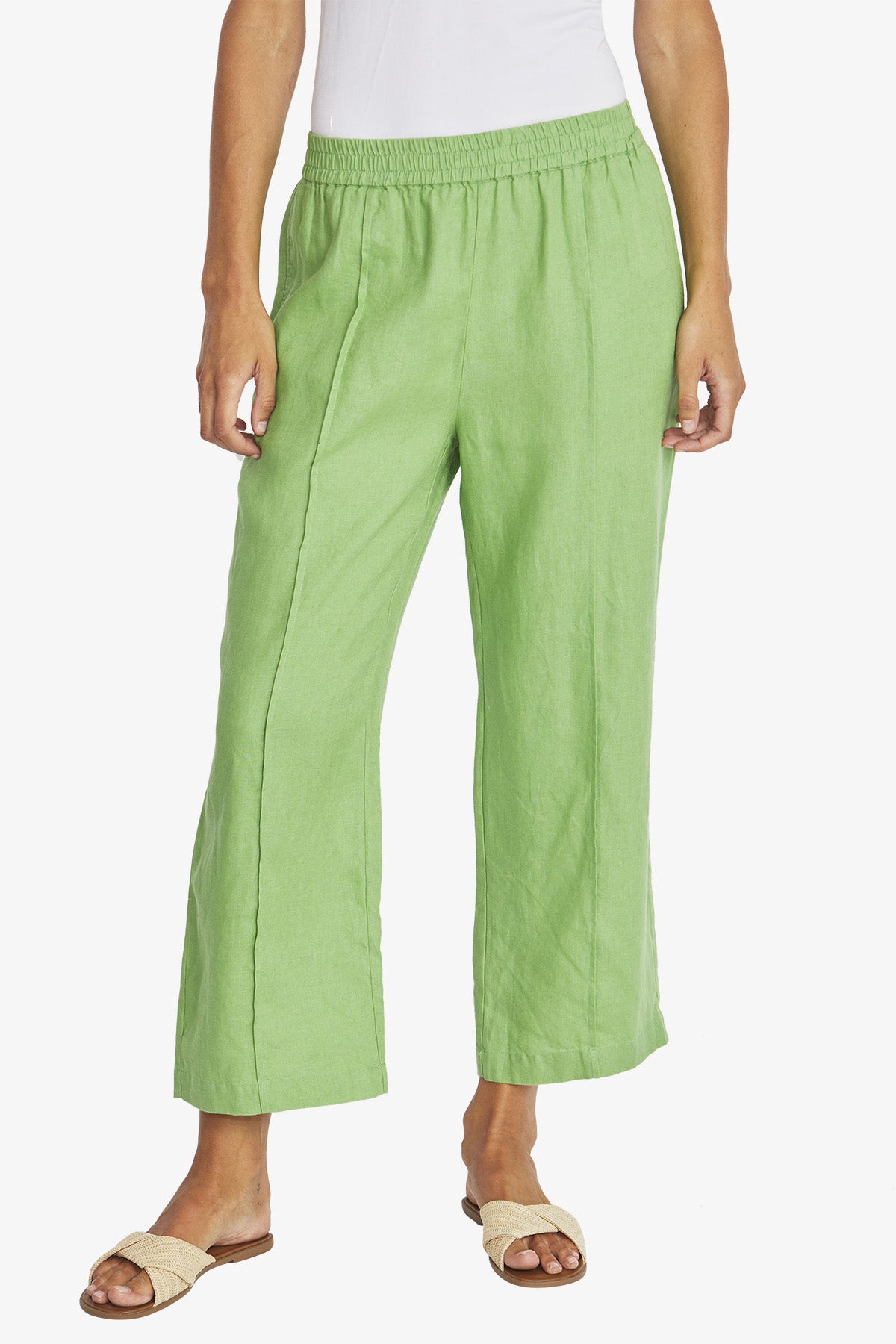 Ping Pong Tropez Linen Pant - Clover
