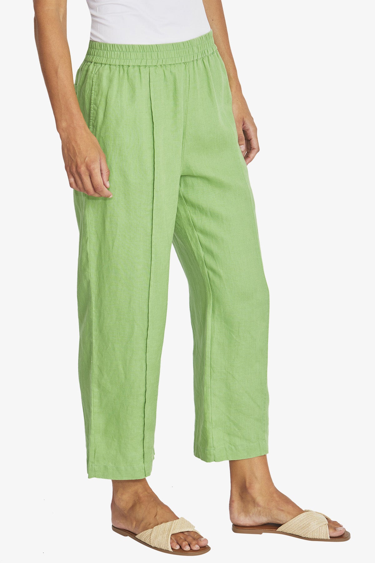 Ping Pong Tropez Linen Pant - Clover