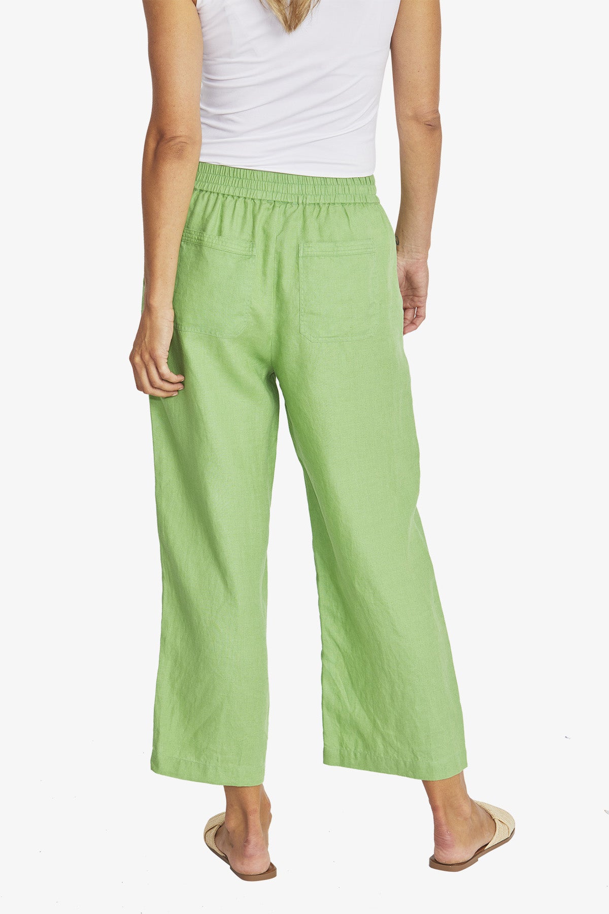 Ping Pong Tropez Linen Pant - Clover