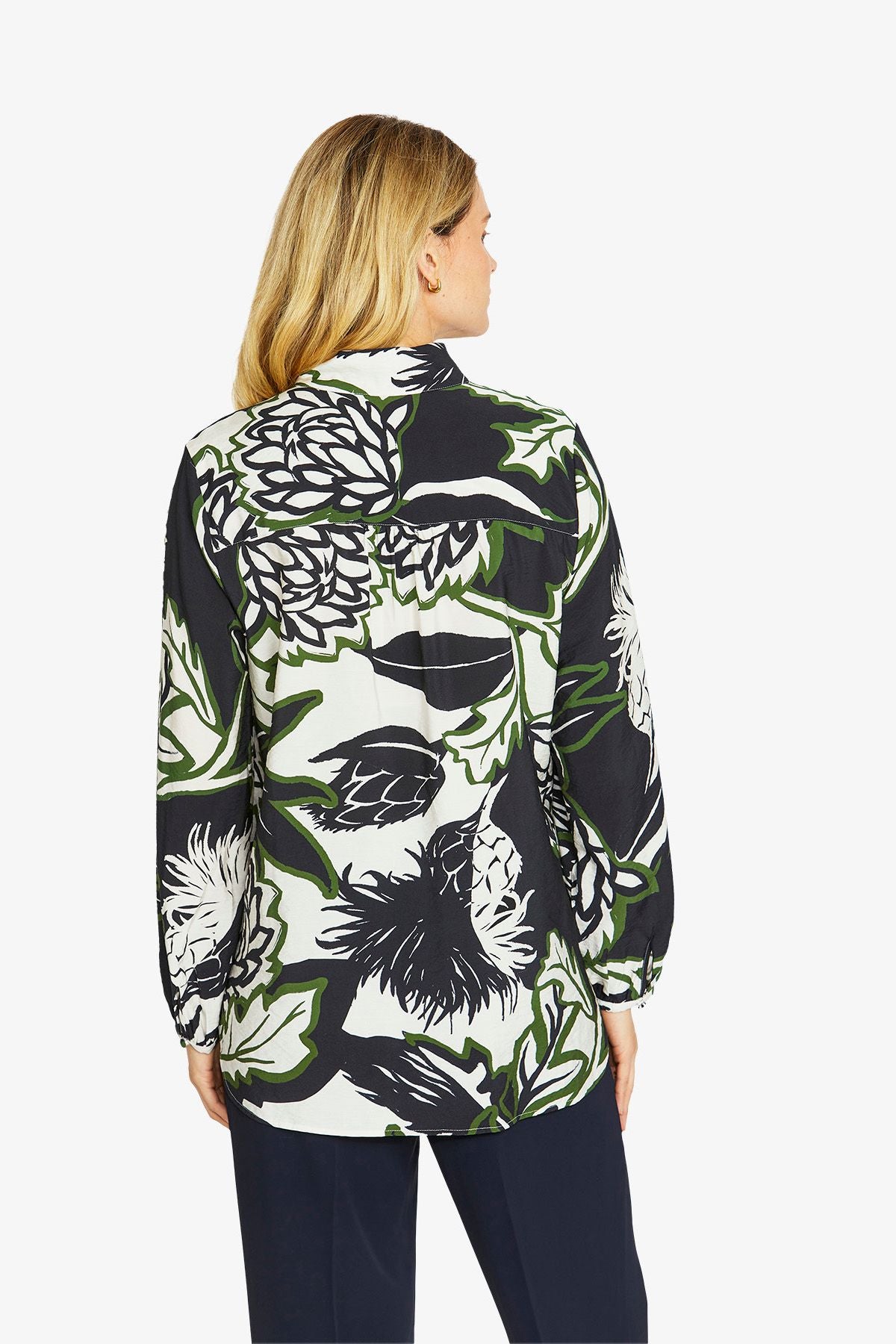 Ping Pong Camille Long Sleeve Blouse - Abstract Floral