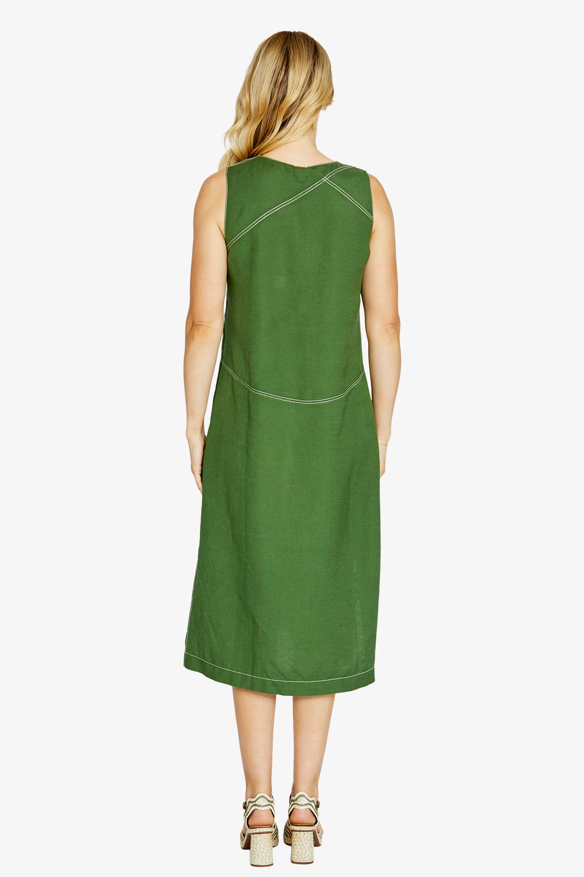 Ping Pong Luca V-Neck Sleeveless Maxi Dress - Agave