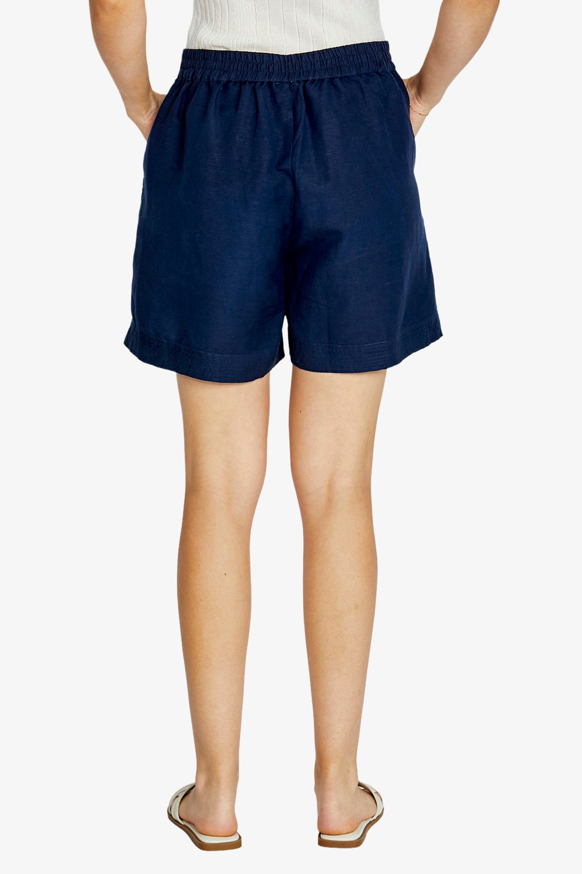 Ping Pong Lisa Stitch Hem Detail Short - True Navy