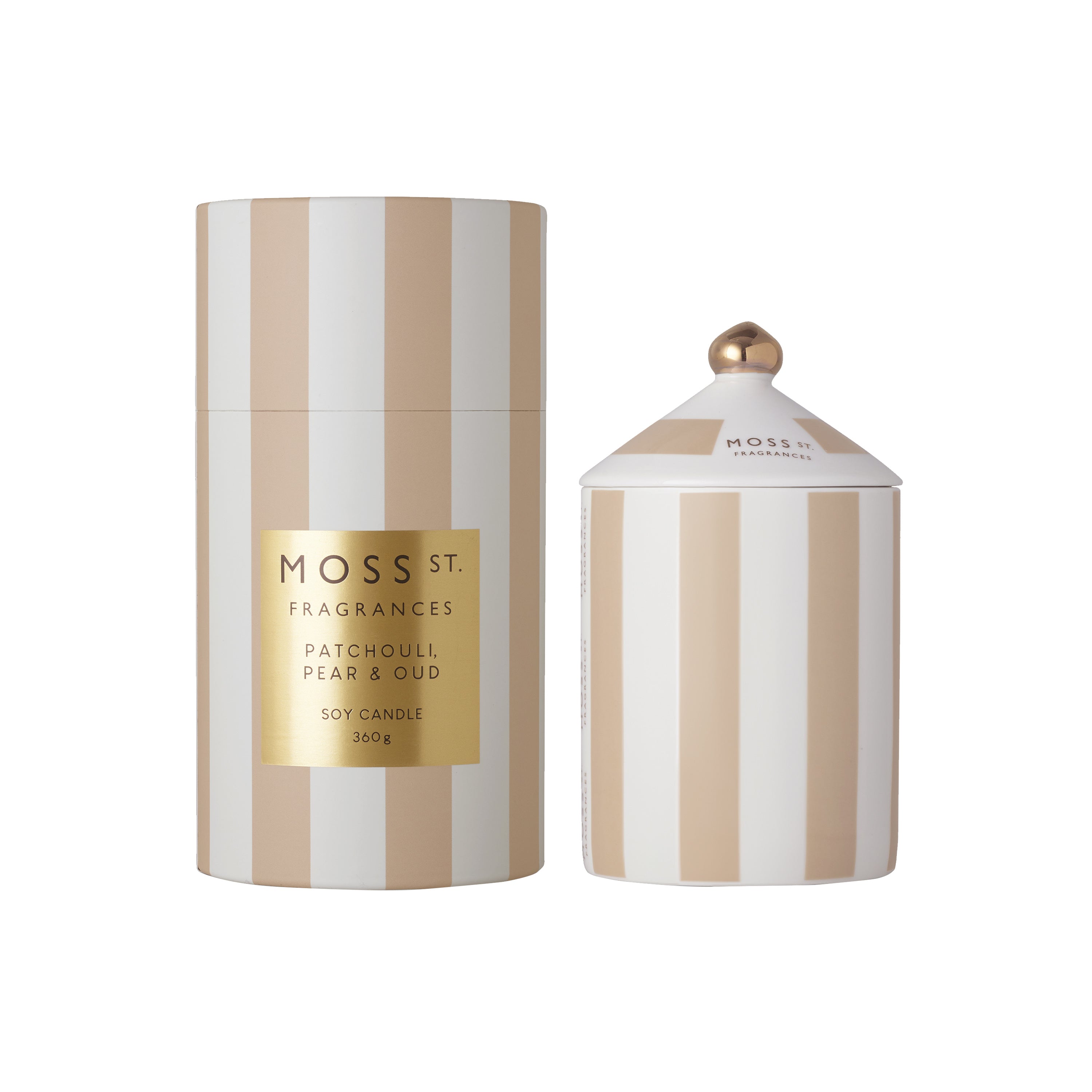 Moss St Patchouli, Pear & Oud Ceramic Large Candle 360g