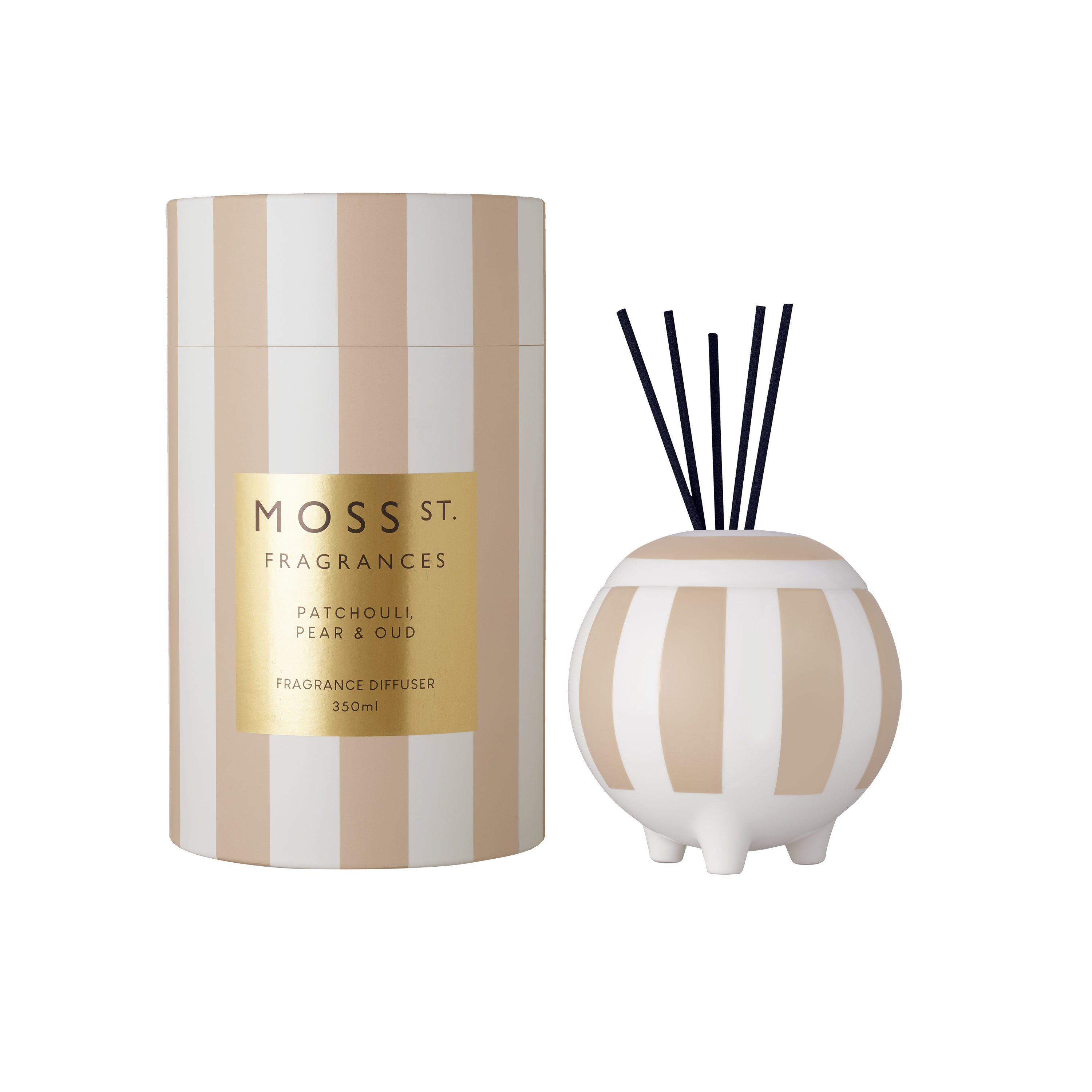 Moss St Patchouli, Pear & Oud Ceramic Large Diffuser 350ml