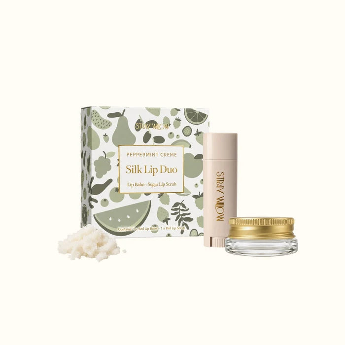 Stray Willow Silk Lip Duo - Peppermint Crème