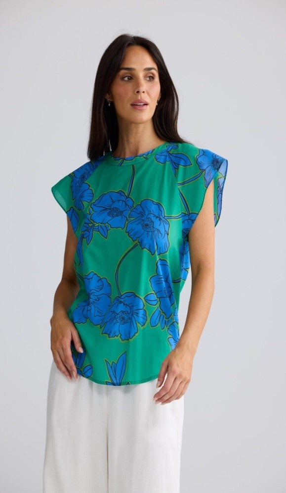 Brave+True Boulevard Top - Bloomsbury Floral