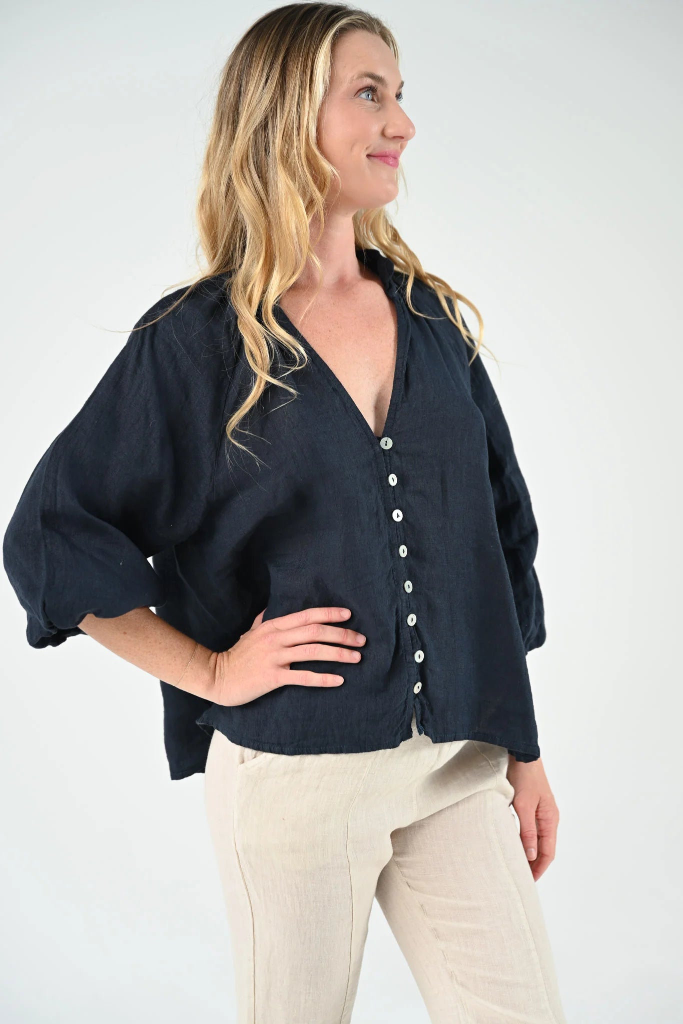 Portofino Cleo Top - Navy
