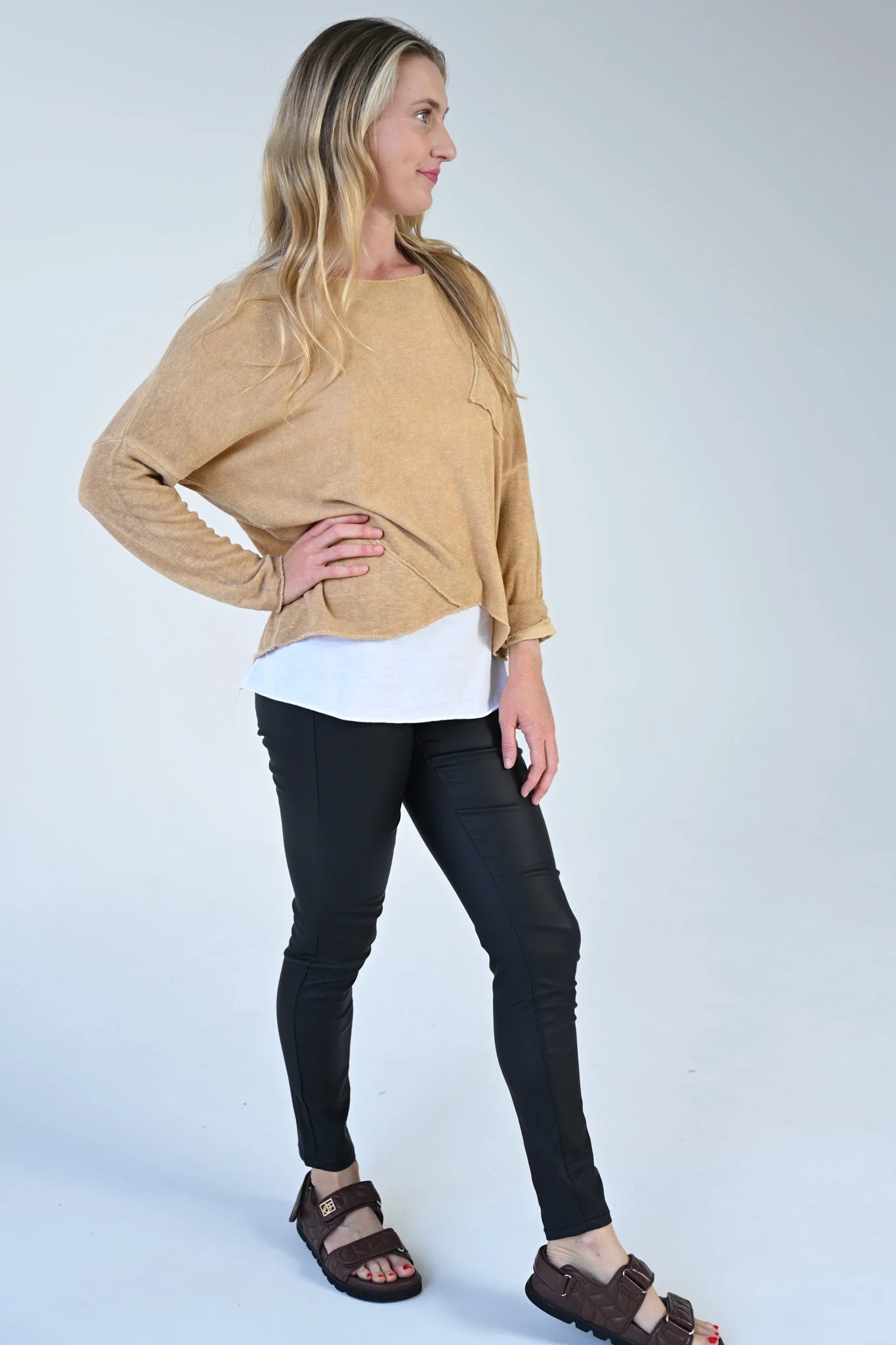 Portofino RAGLAN Top - Mustard
