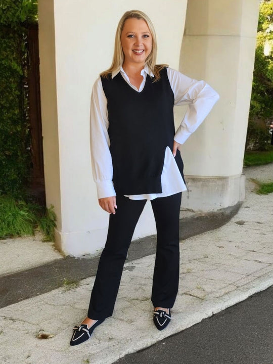 Threadz Vicky Vest - Black