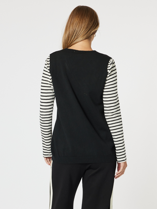 Threadz Vicky Vest - Black