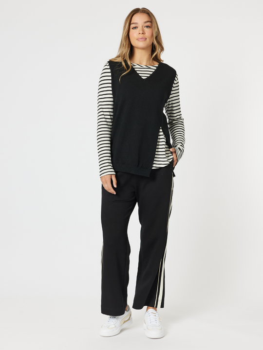 Threadz Vicky Vest - Black