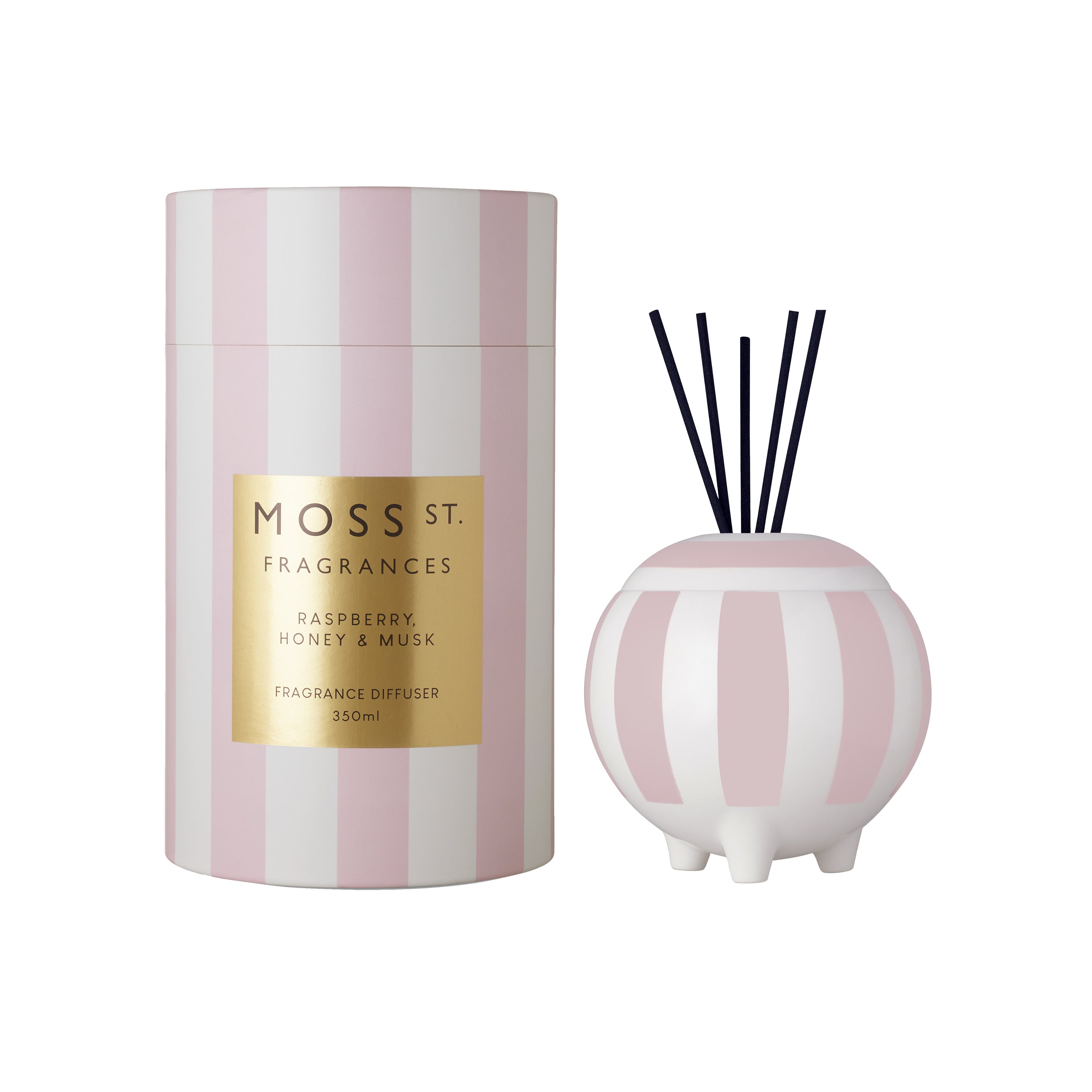 Moss St Raspberry, Honey & Musk Ceramic Large Diffuser 350ml
