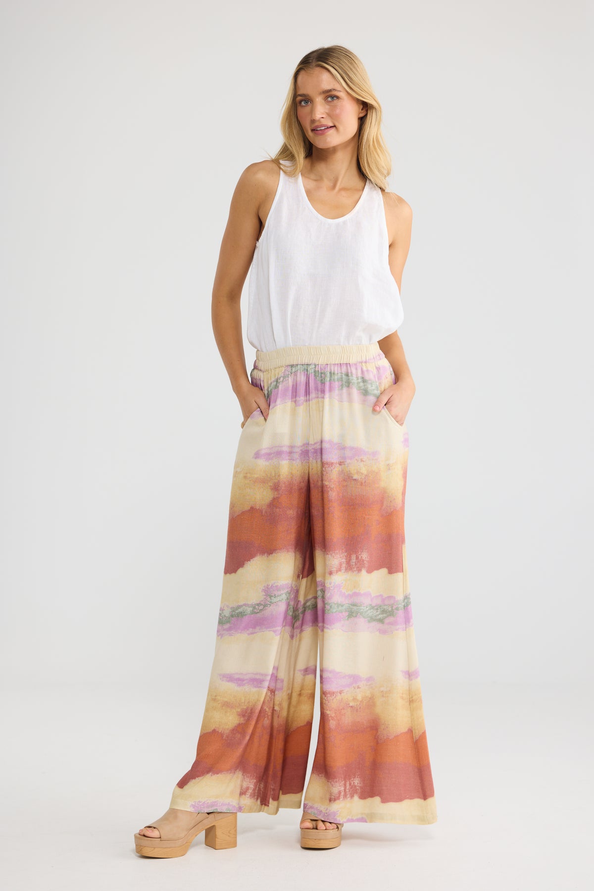 The Shanty Corp Positano Pants - Sand Dunes