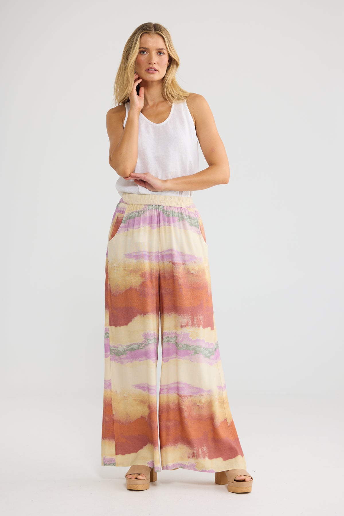 The Shanty Corp Positano Pants - Sand Dunes