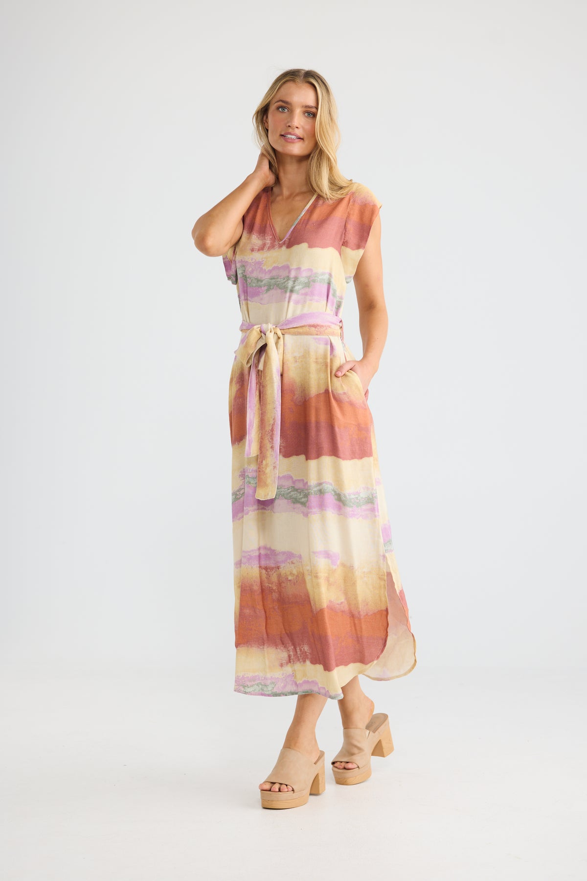 The Shanty Corp Sebou Dress - Sand Dunes
