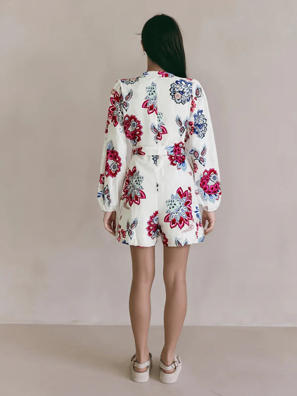 Smaibulun Floral Printed Playsuit