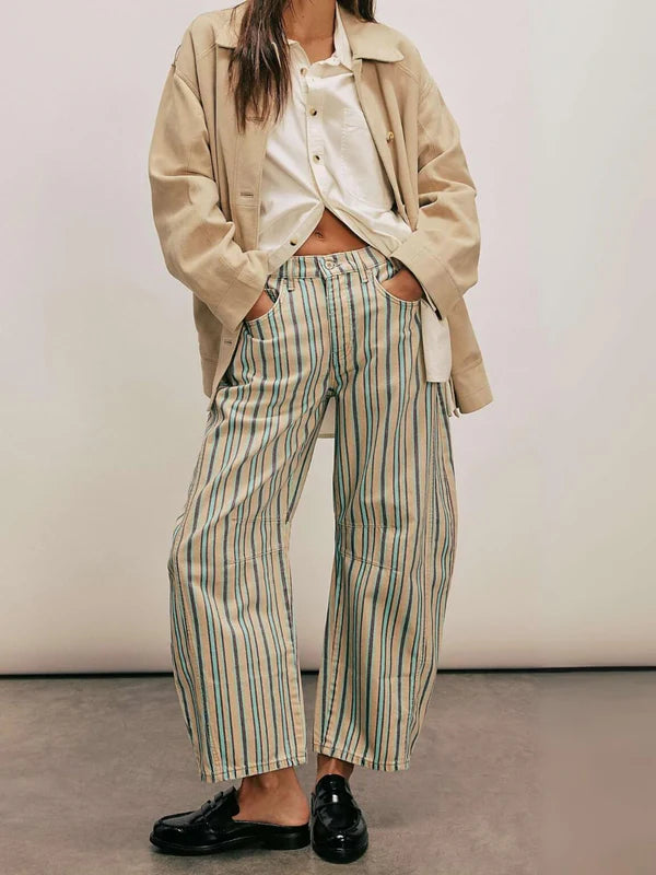 Smaibulun Stripe Barrel Jeans
