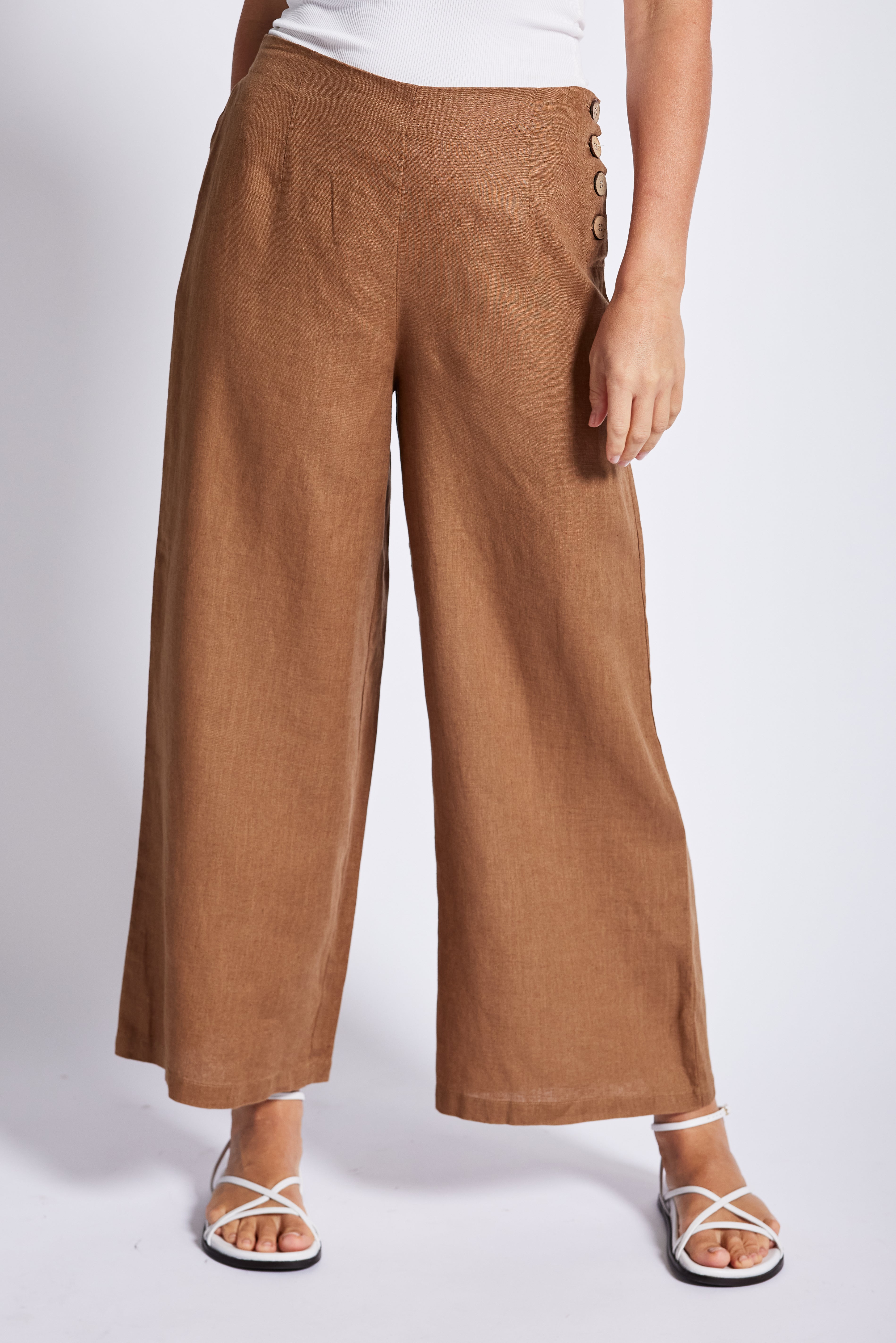 See Saw Palazzo Pant - Toffee