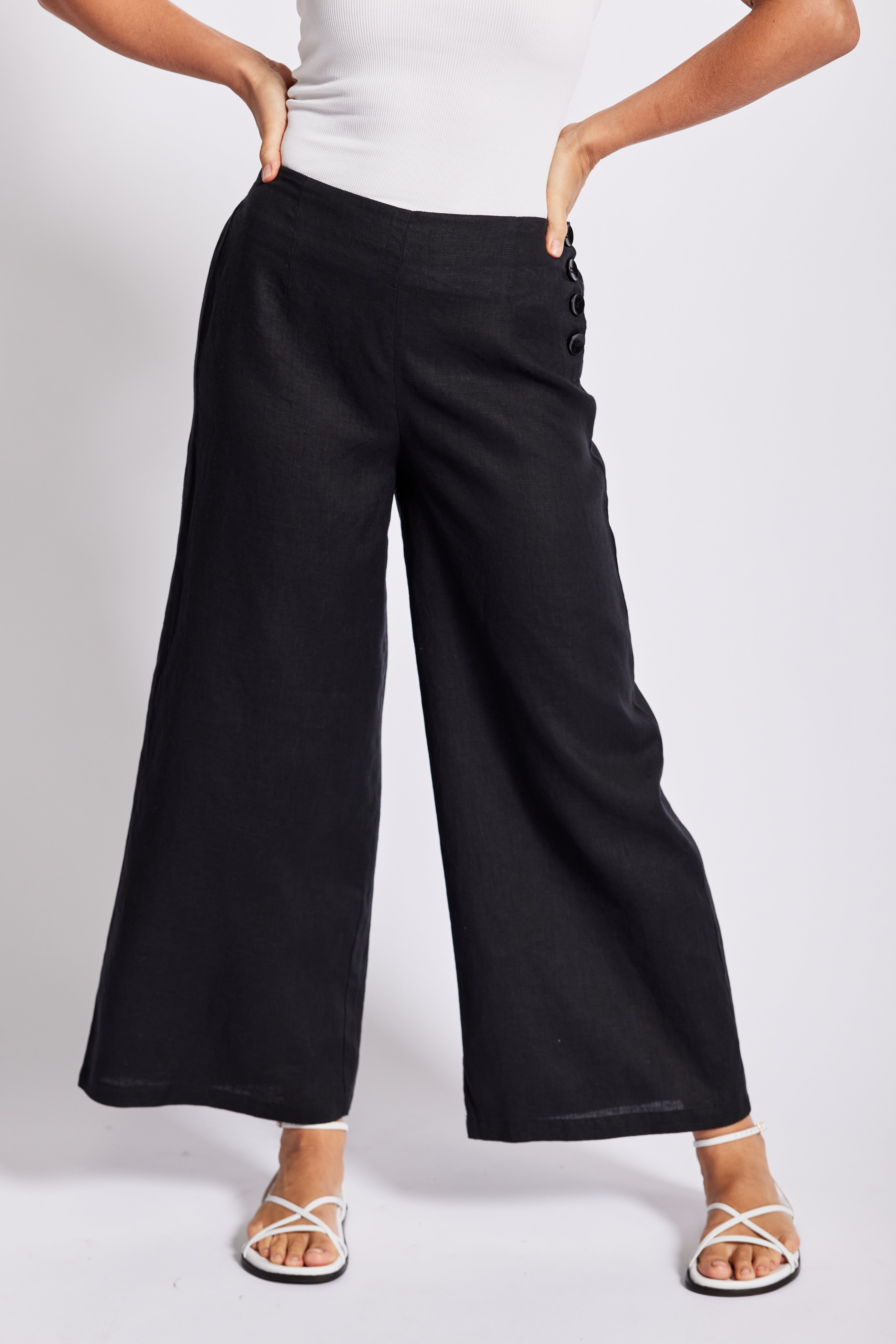 See Saw Palazzo Pant - Navy