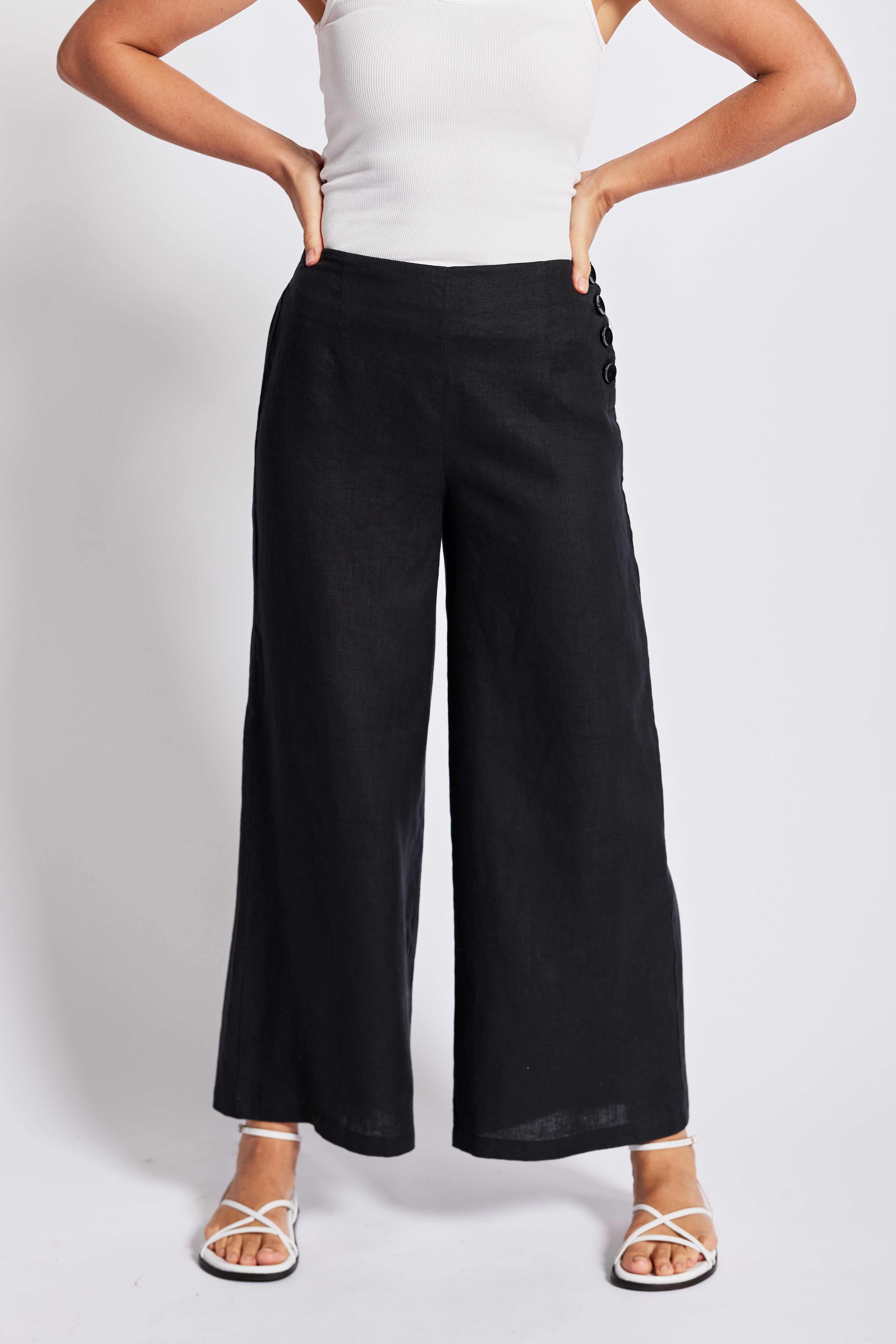 See Saw Palazzo Pant - Navy