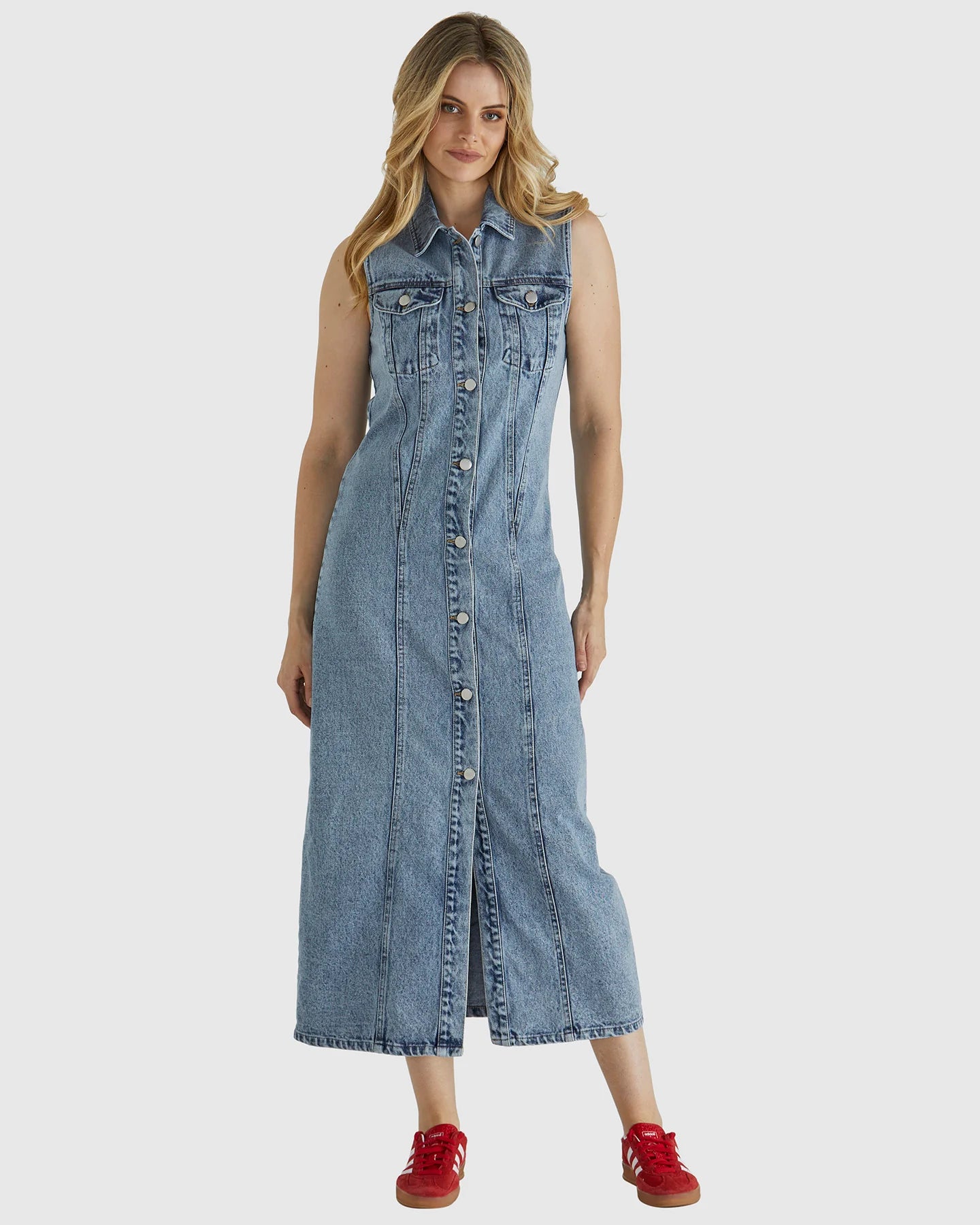 Sass Jordon Dress - Acid Wash