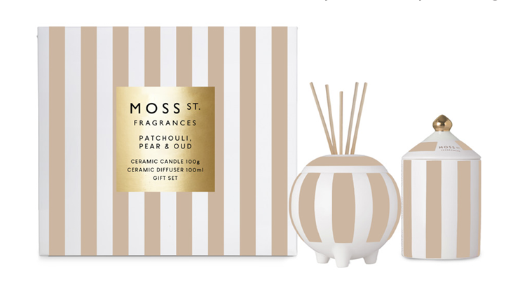 Moss St Patchouli Mini Candle & Diffuser Gift Set