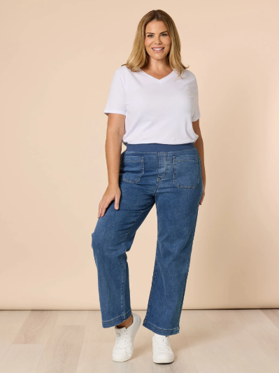 Threadz Carpenter Stretch Leg Jean - Washed Denim